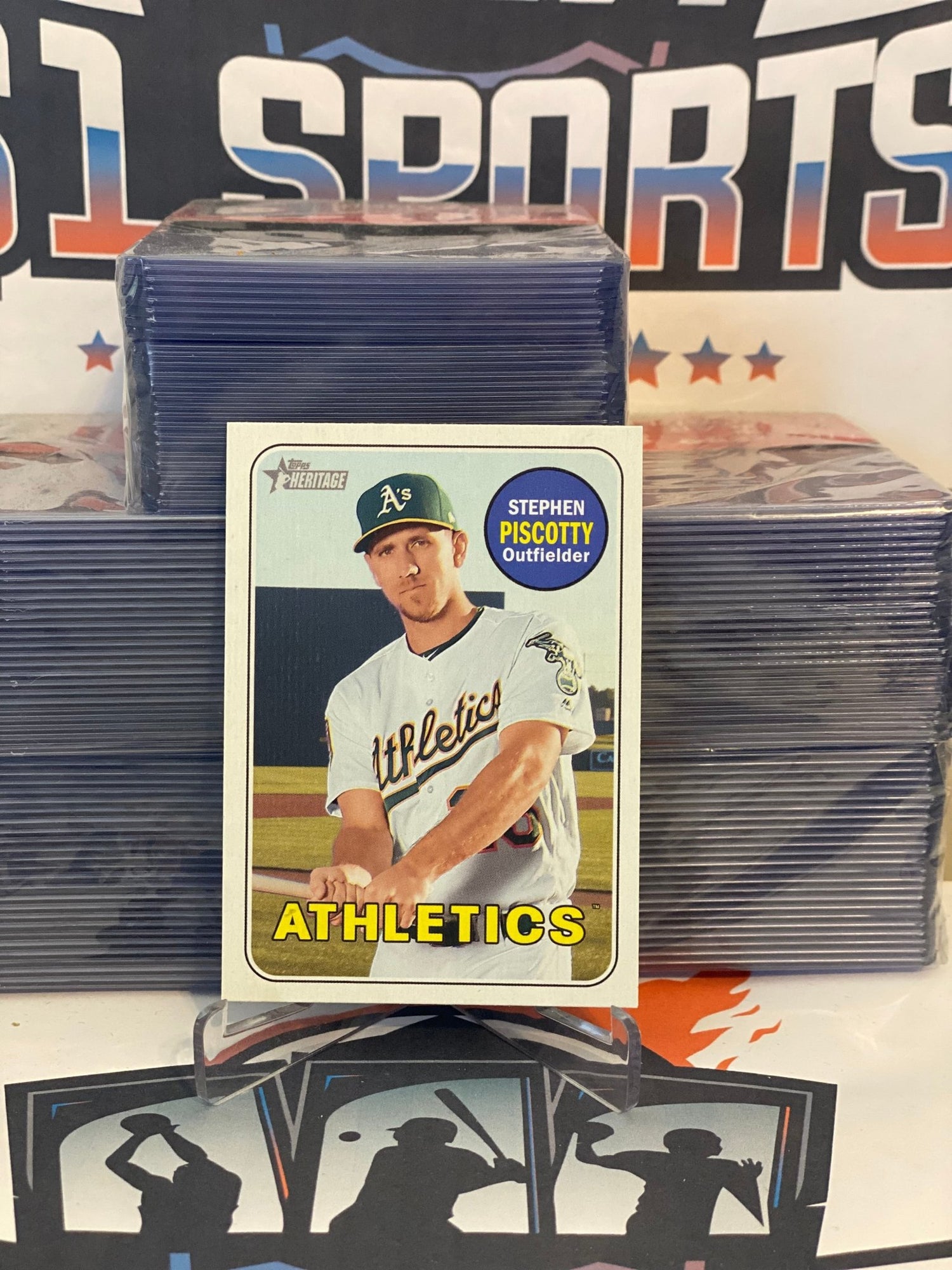 2018 Topps Heritage (Short Print) Stephen Piscotty #701