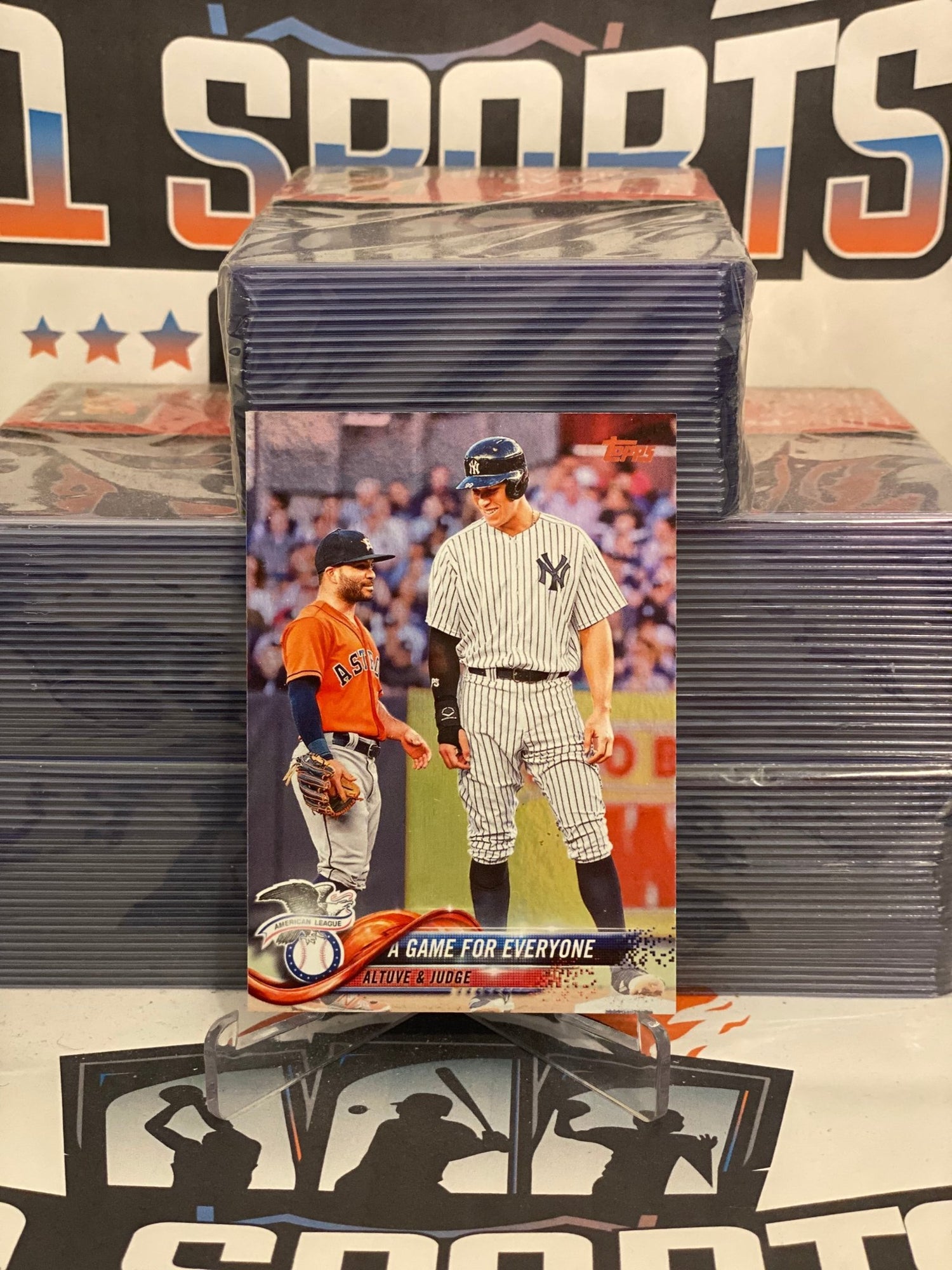 2018 Topps Update (Rainbow, A Game For Everyone) Aaron Judge & Jose Altuve #US79