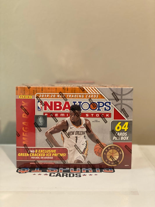 2019-20 NBA Hoops Premium Stock Basketball (Red) Mega Box