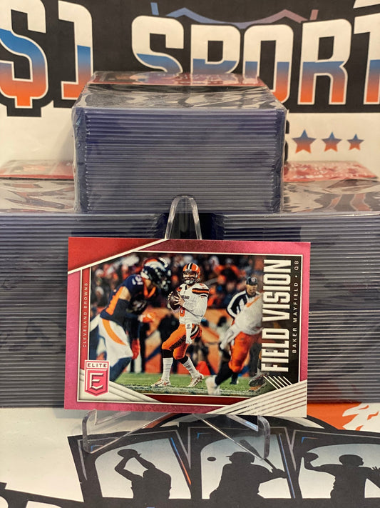 2019 Donruss Elite (Pink, Field Vision) Baker Mayfield #FV-8