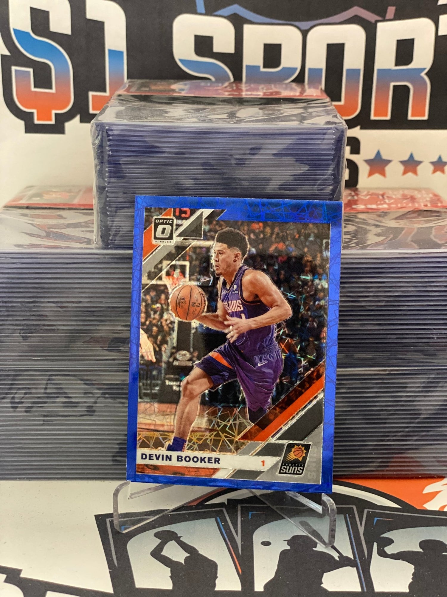 2019 Donruss Optic (Blue Velocity Prizm) Devin Booker #115