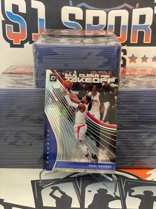 2019 Donruss Optic (Holo Prizm, All Clear For Takeoff) Paul George #11