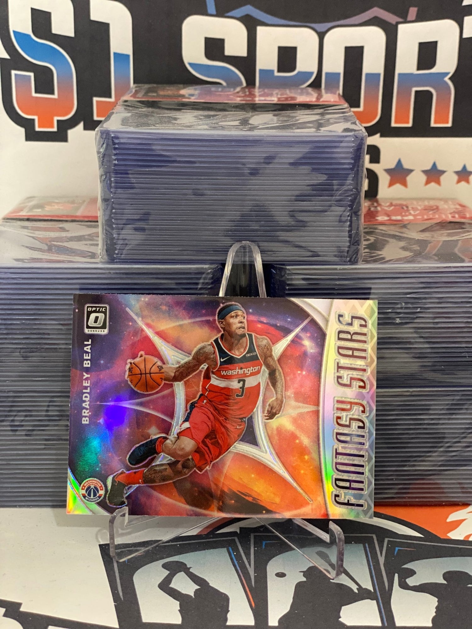 2019 Donruss Optic (Holo Prizm, Fantasy Stars) Bradley Beal #4