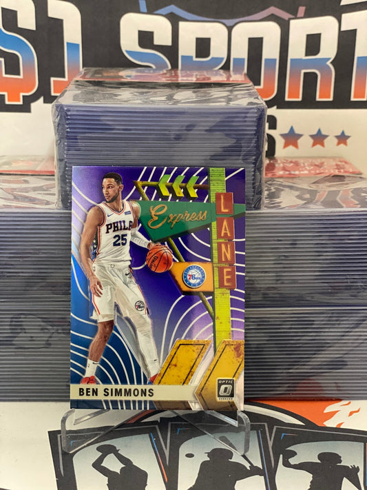 2019 Donruss Optic (Purple Prizm, Express Lane) Ben Simmons #9