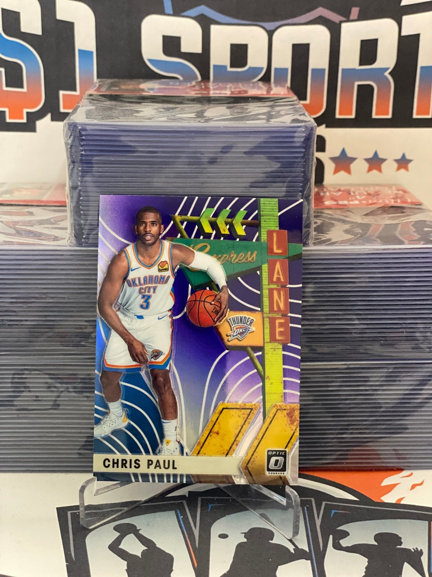 2019 Donruss Optic (Purple Prizm, Express Lane) Chris Paul #15