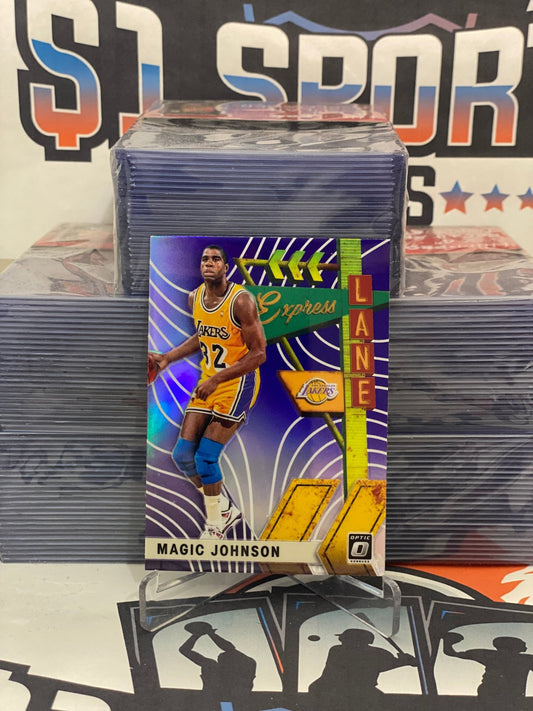 2019 Donruss Optic (Purple Prizm, Express Lane) Magic Johnson #20