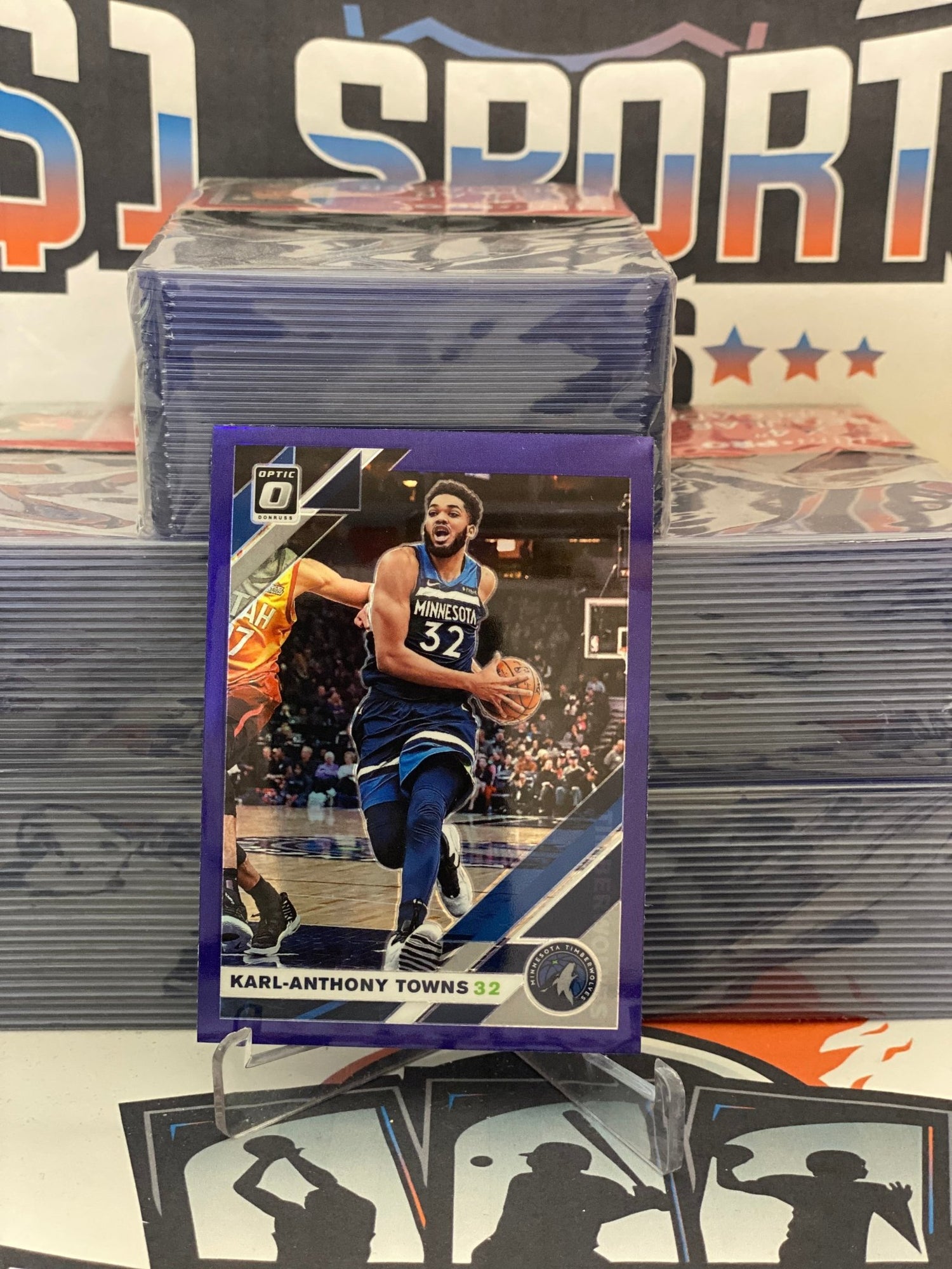 2019 Donruss Optic (Purple Prizm) Karl-Anthony Towns #131