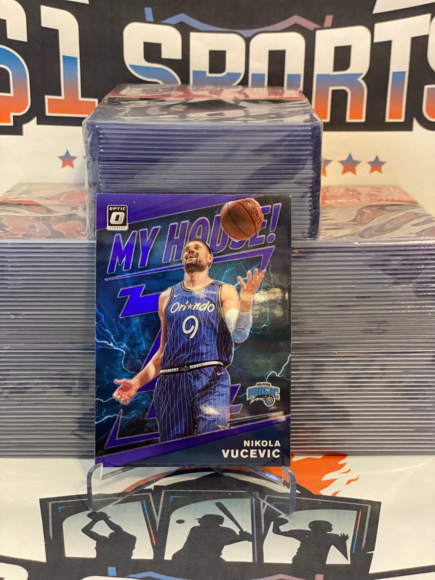 2019 Donruss Optic (Purple Prizm, My House!) Nikola Vucevic #8