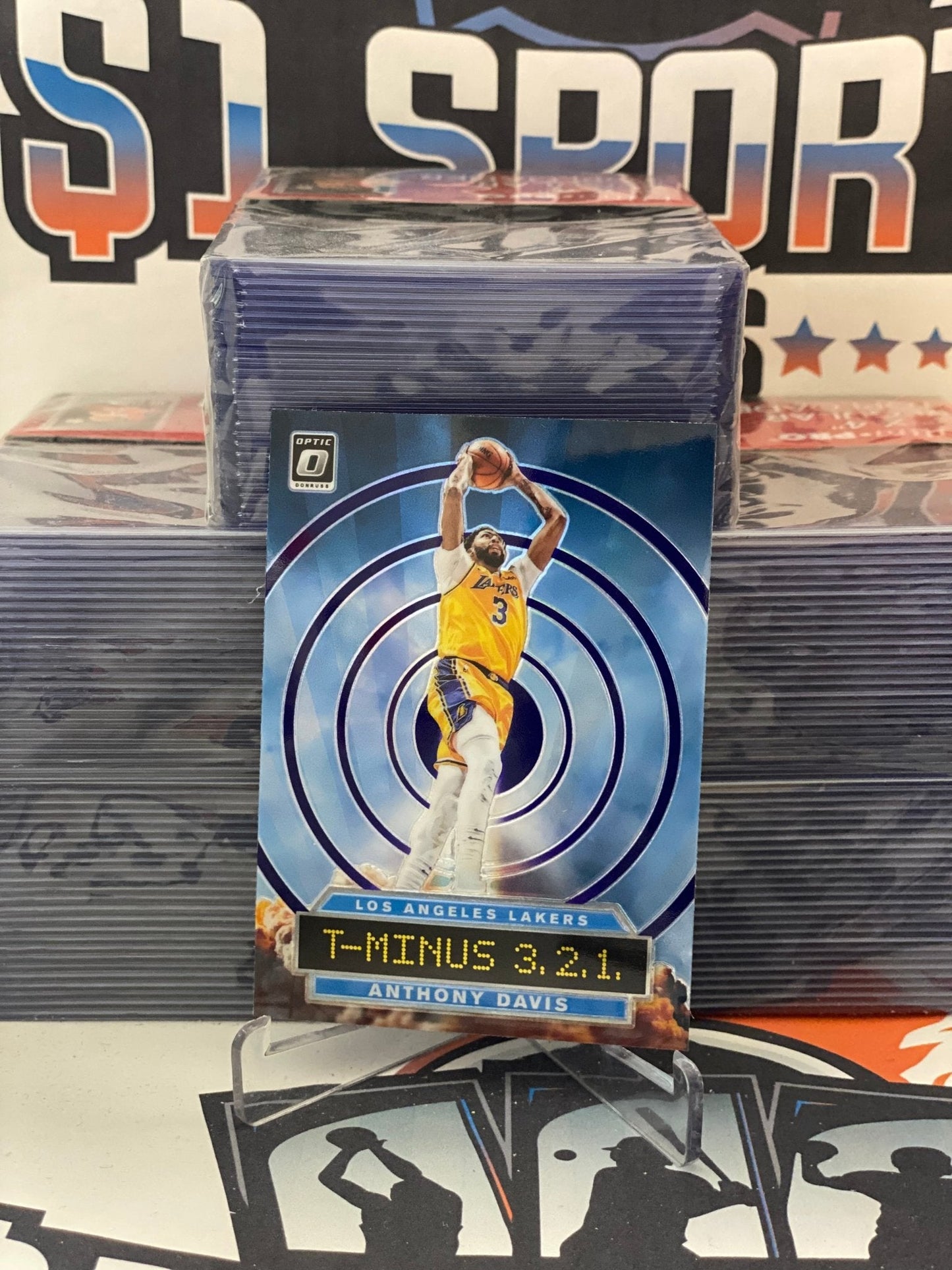 2019 Donruss Optic (Purple Prizm, T-Minus 3, 2, 1) Anthony Davis #2