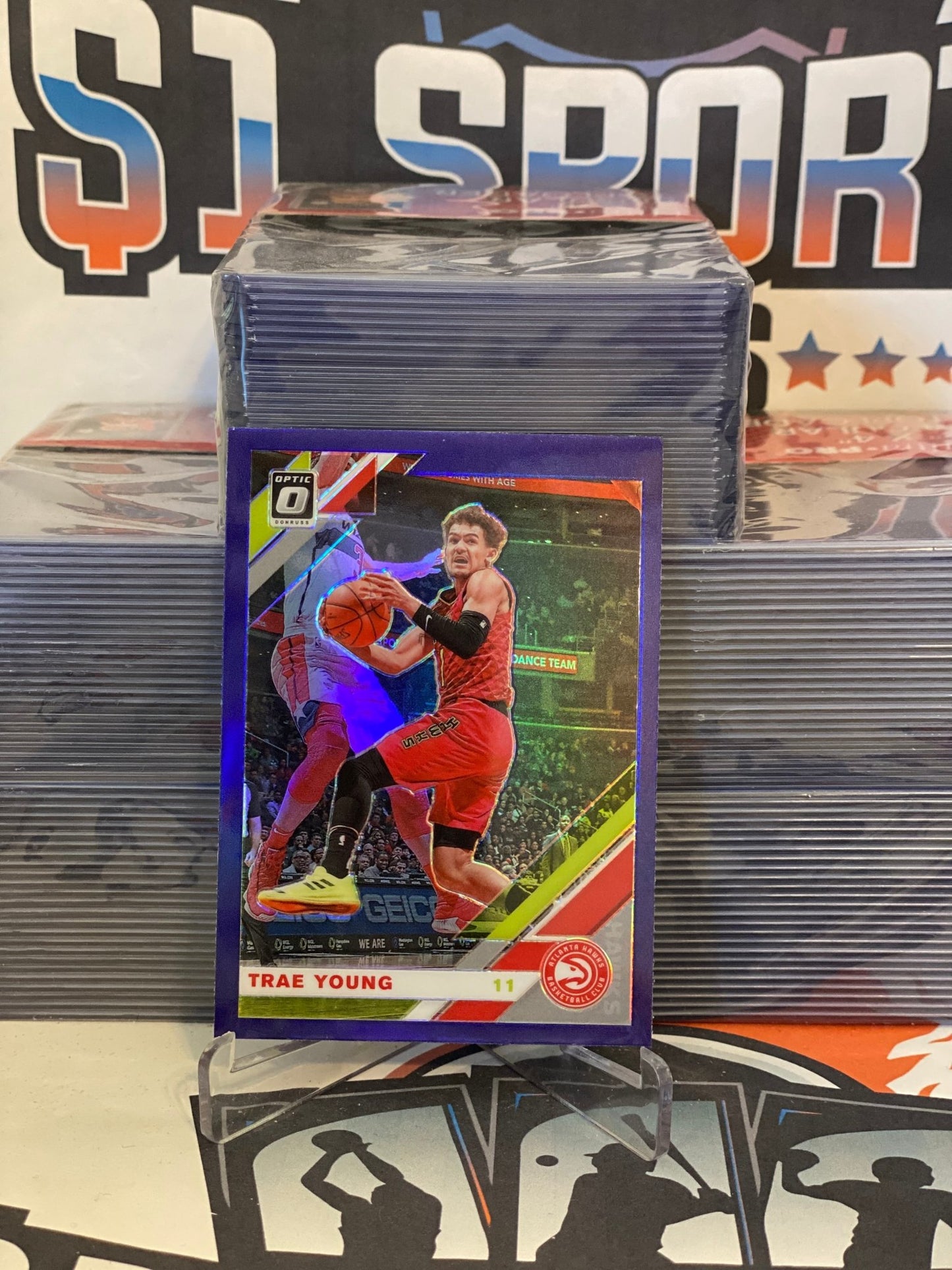 2019 Donruss Optic (Purple Prizm) Trae Young #2