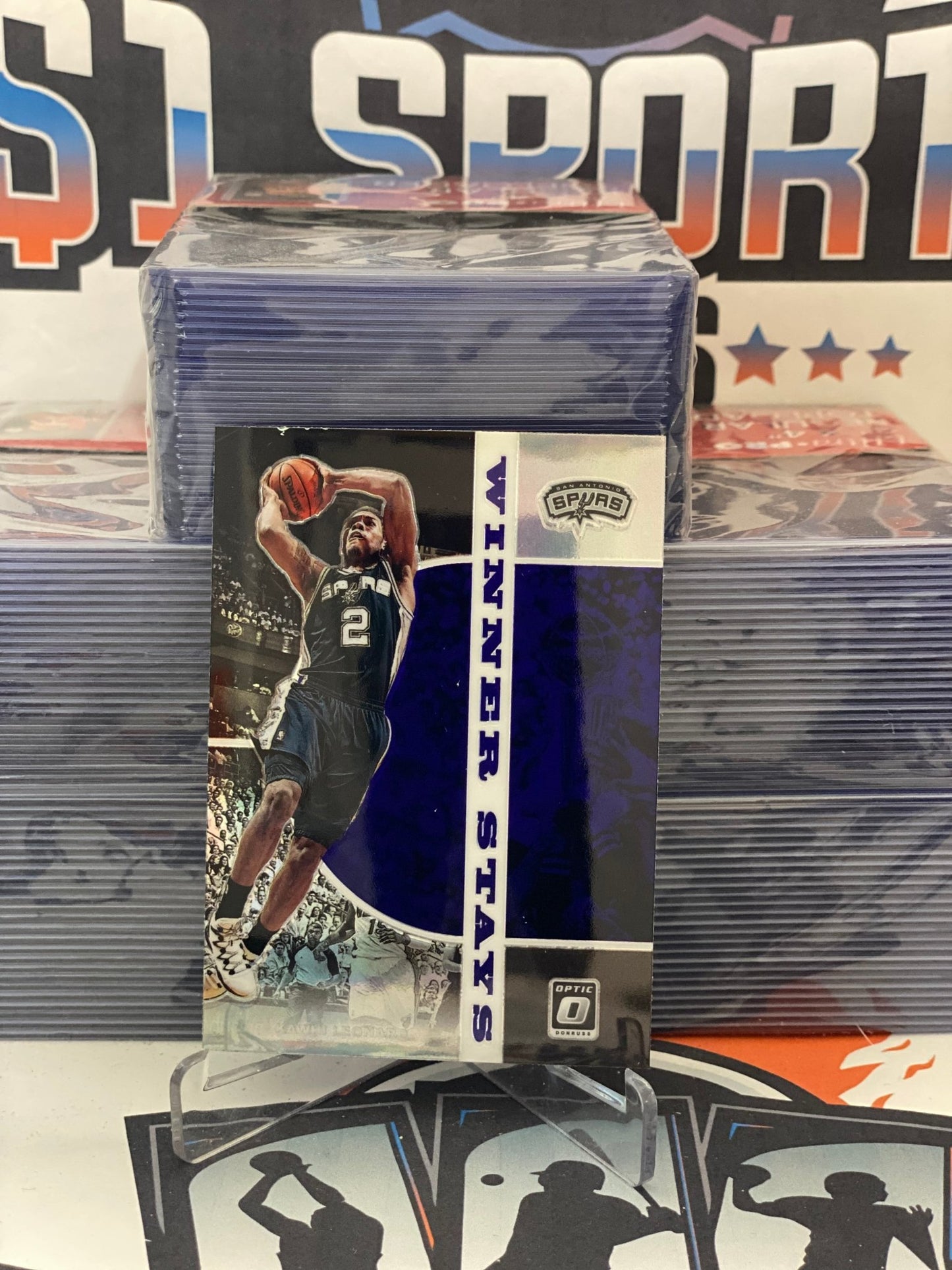 2019 Donruss Optic (Purple Prizm, Winner Stays) Kawhi Leonard #6