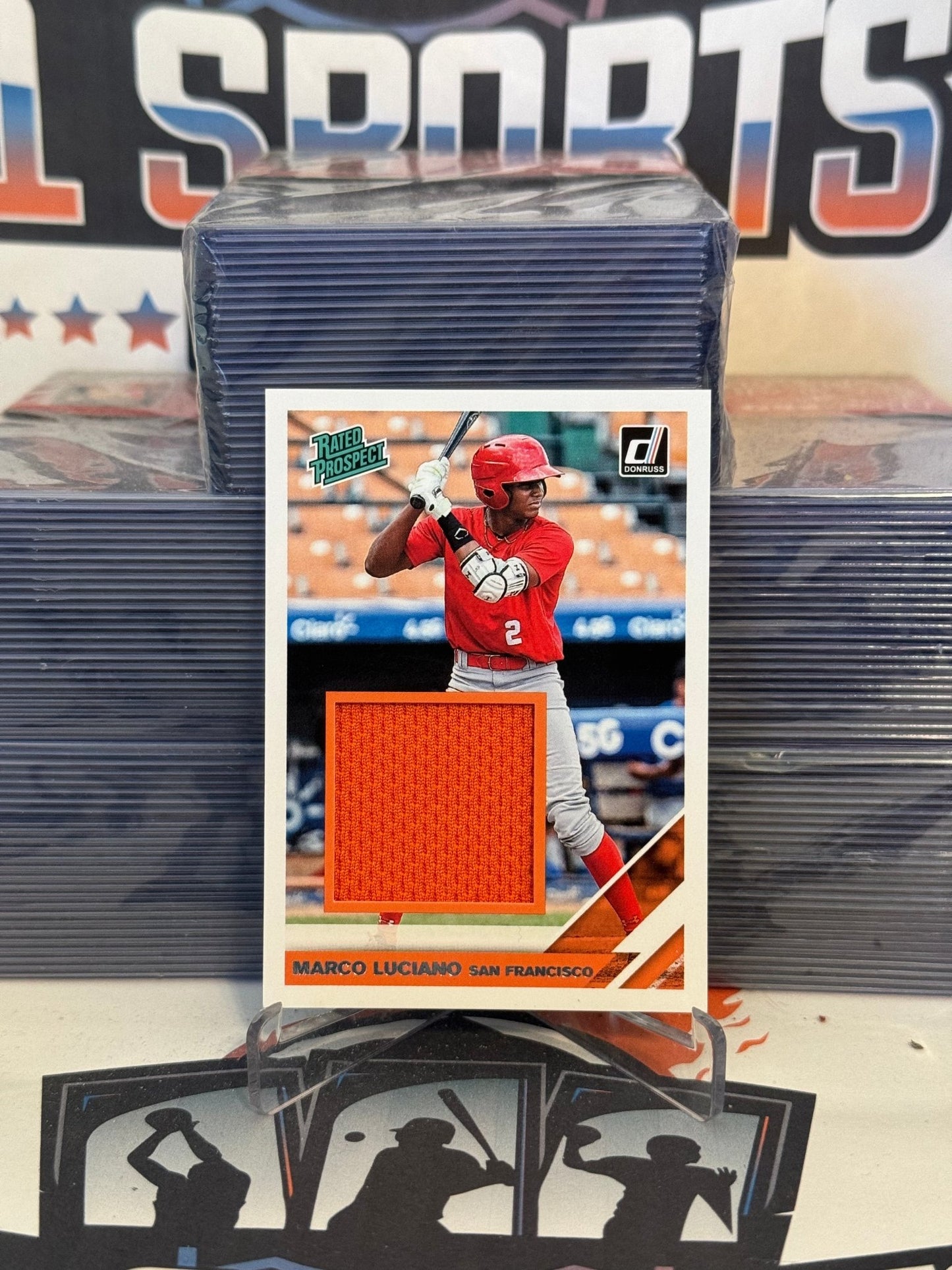 2019 Donruss (Rated Prospect Relic) Marco Luciano #RPM-ML