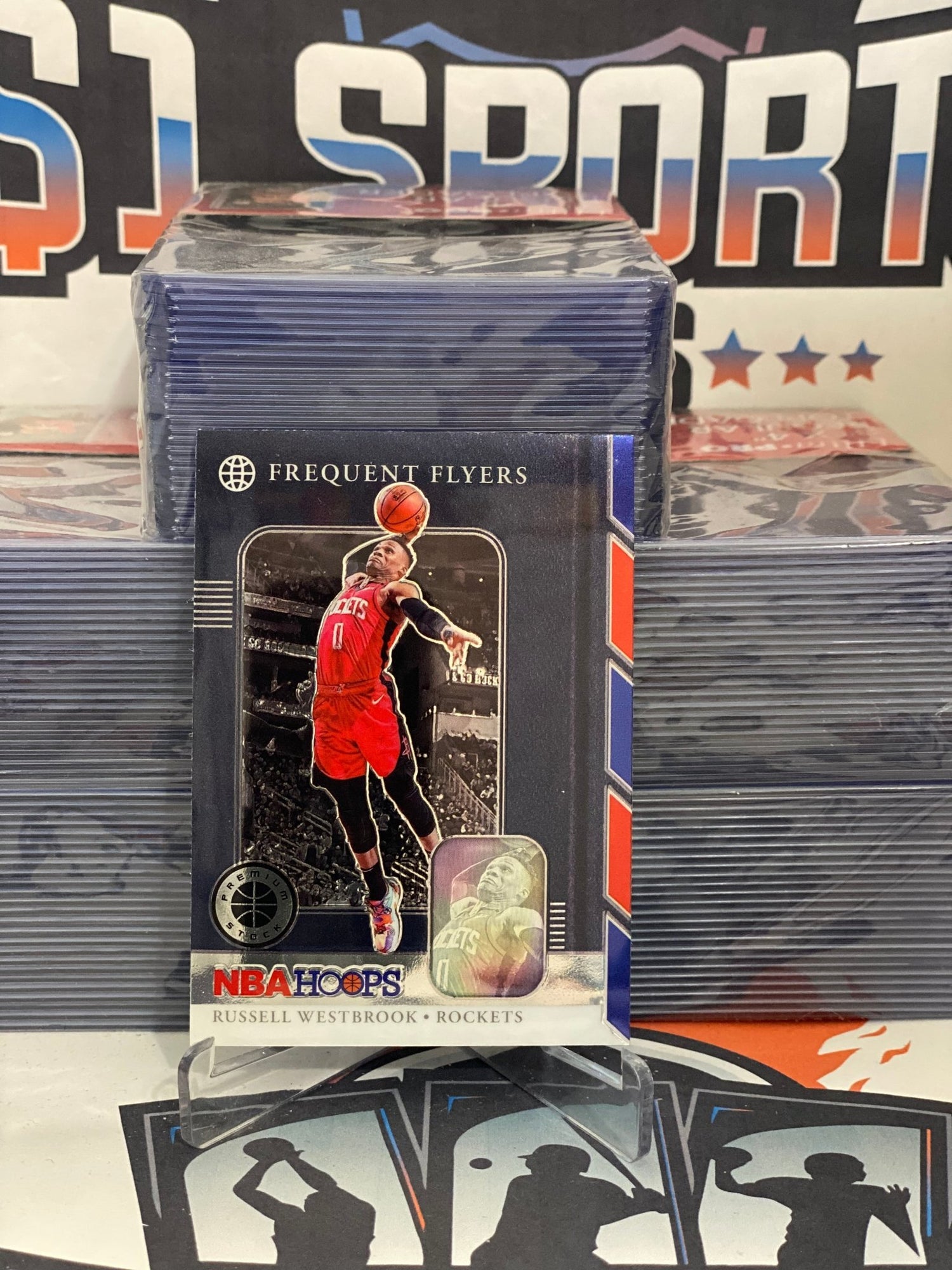 2019 Hoops Premium Stock (Frequent Flyers) Russell Westbrook #9