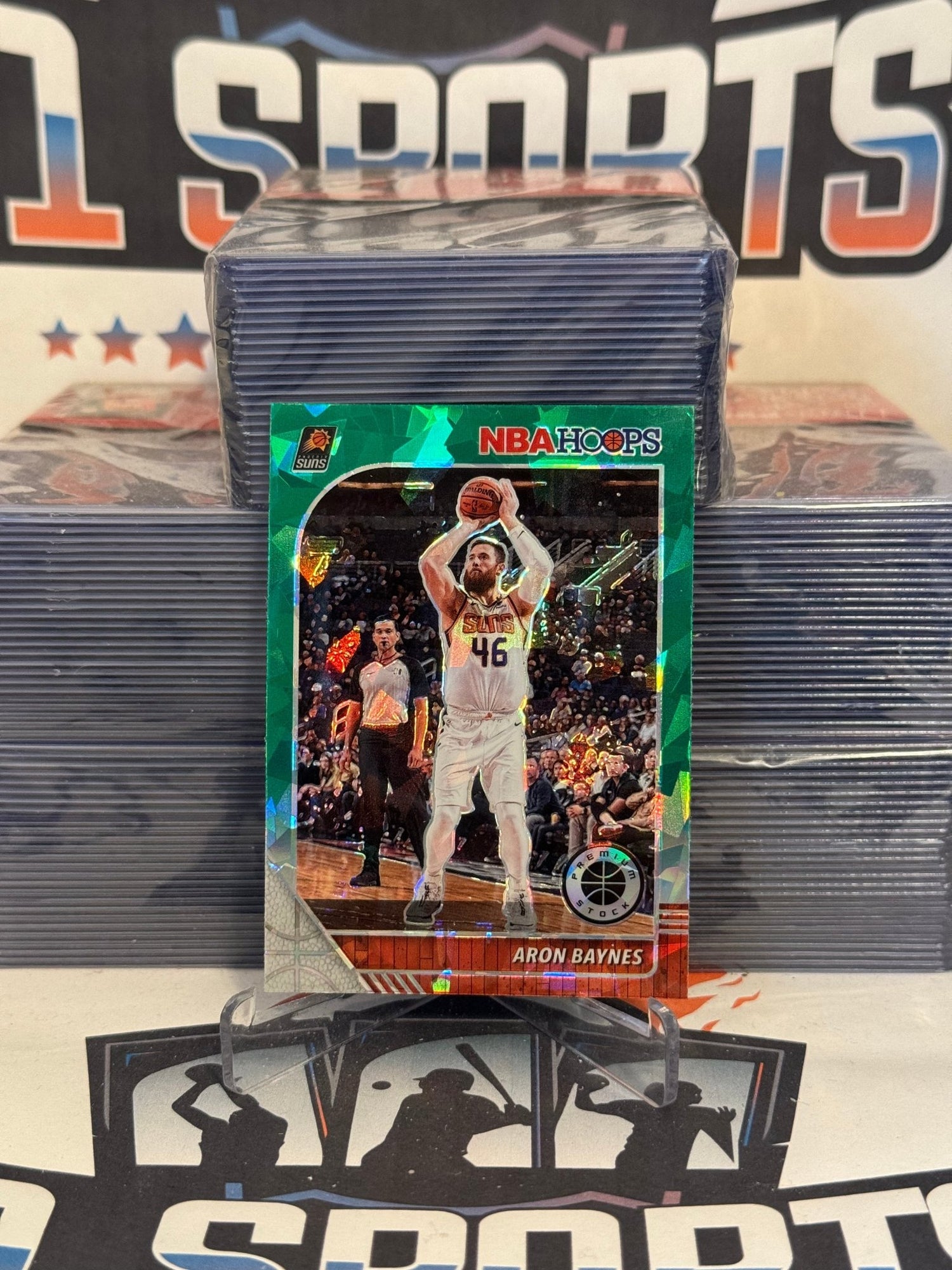 2019 Hoops Premium Stock (Green Cracked Ice Prizm) Aron Baynes #128