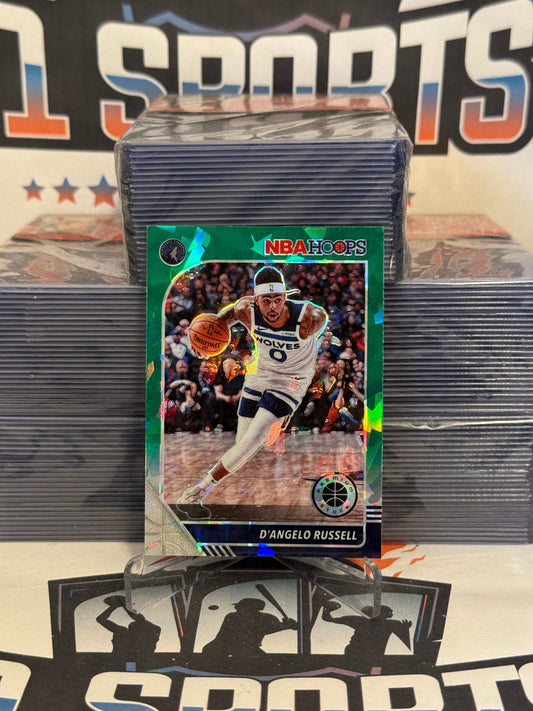 2019 Hoops Premium Stock (Green Cracked Ice Prizm) D'Angelo Russell #18