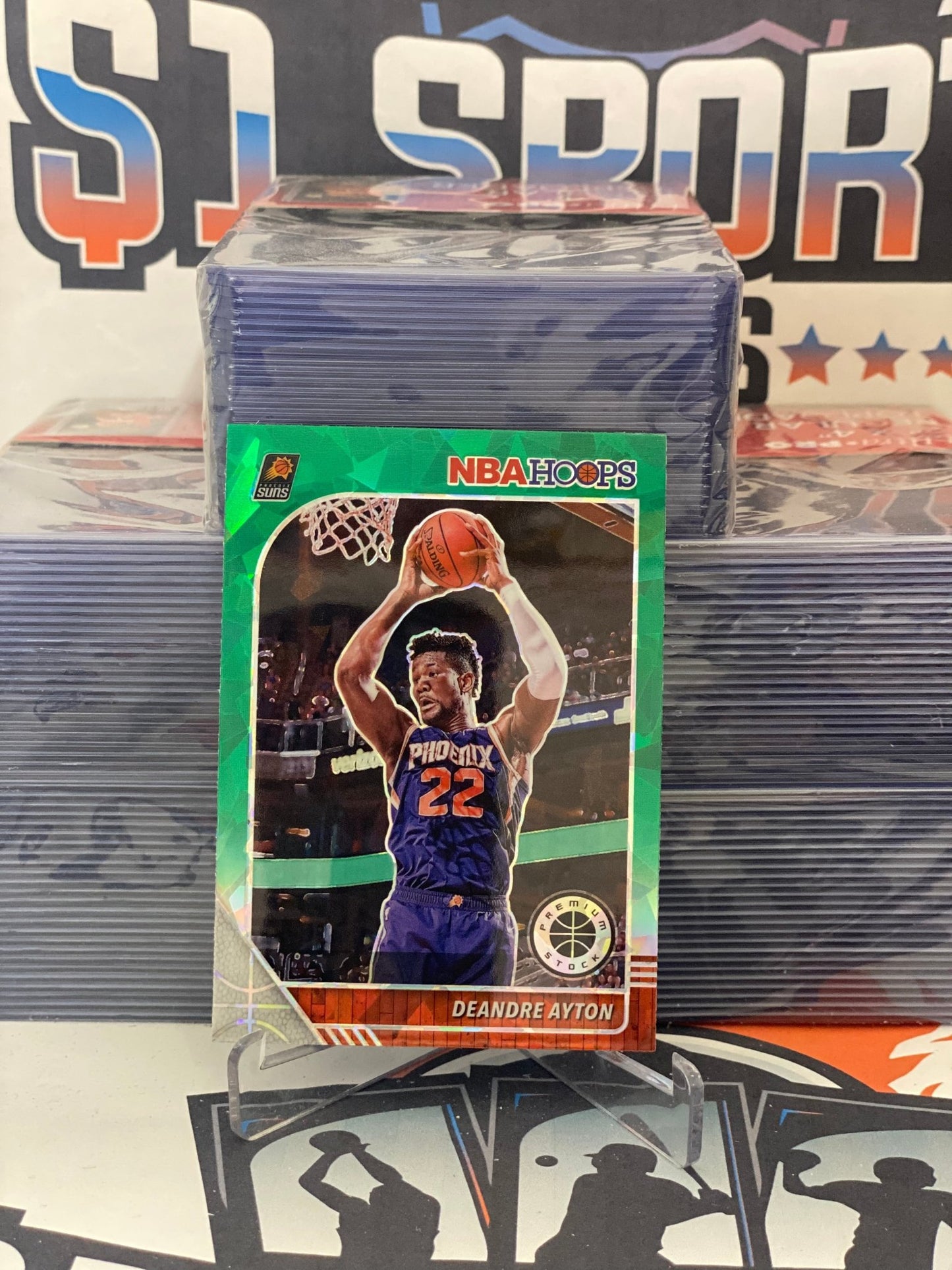 2019 Hoops Premium Stock (Green Ice Prizm) DeAndre Ayton #150