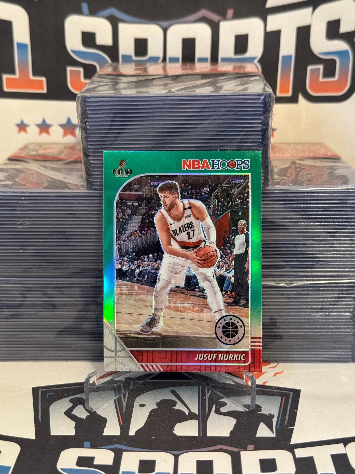 2019 Hoops Premium Stock (Green Prizm) Jusuf Nurkic #162