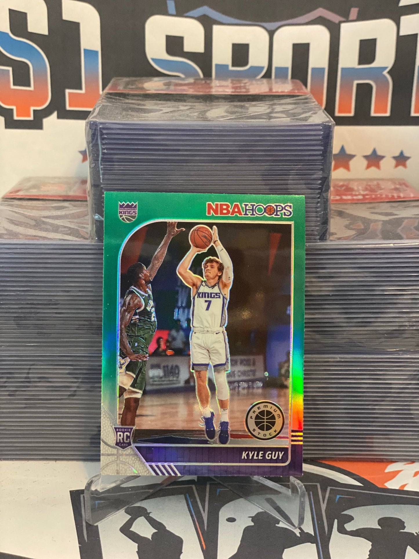 2019 Hoops Premium Stock (Green Prizm) Kyle Guy Rookie #238