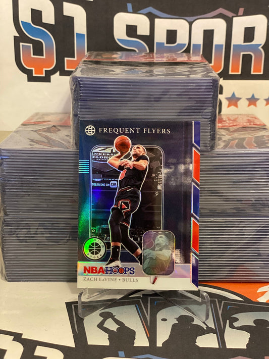 2019 Hoops Premium Stock (Holo Prizm, Frequent Flyers) Zach Lavine #7