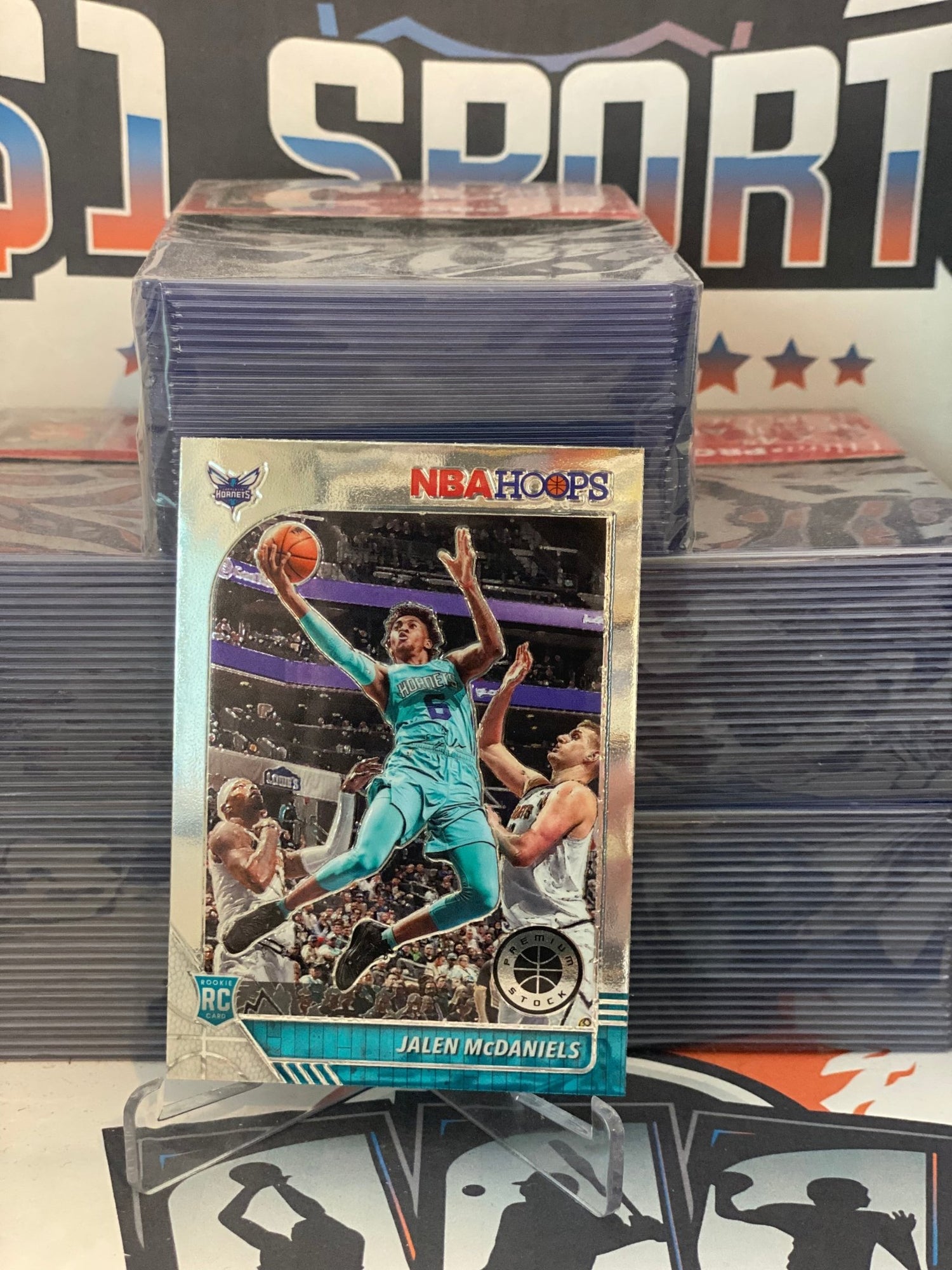 2019 Hoops Premium Stock Jalen McDaniels Rookie #246