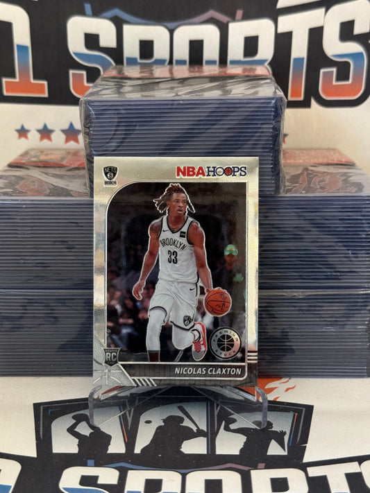 2019 Hoops Premium Stock Nicolas Claxton Rookie #241