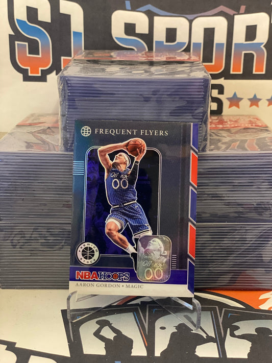 2019 Hoops Premium Stock (Purple Prizm, Frequent Flyers) Aaron Gordon #6