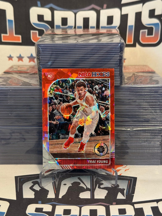2019 Hoops Premium Stock (Red Cracked Ice Prizm) Trae Young #1