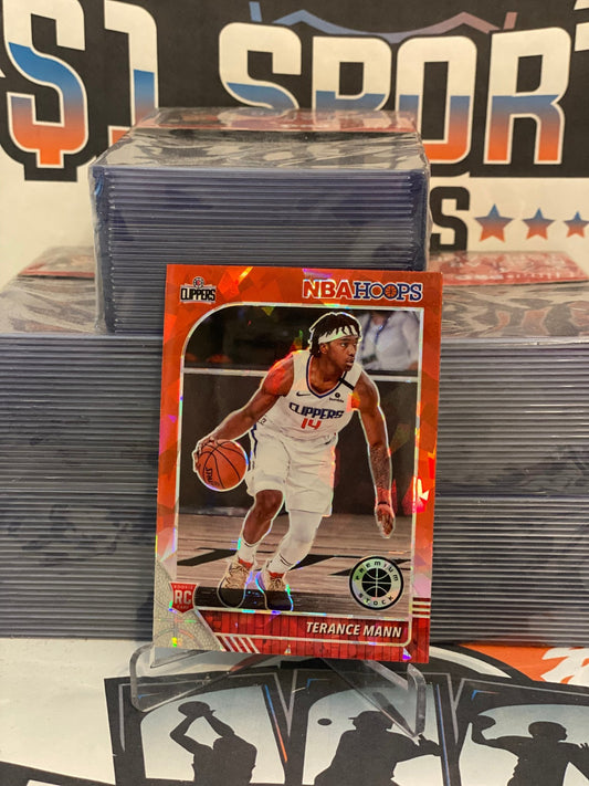2019 Hoops Premium Stock (Red Ice Prizm) Terance Mann Rookie #245