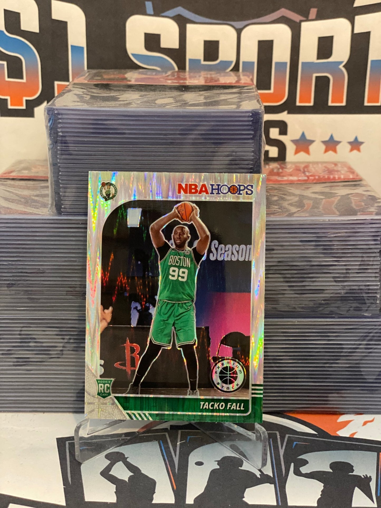 2019 Hoops Premium Stock (Silver Flash Prizm) Tacko Fall Rookie #240