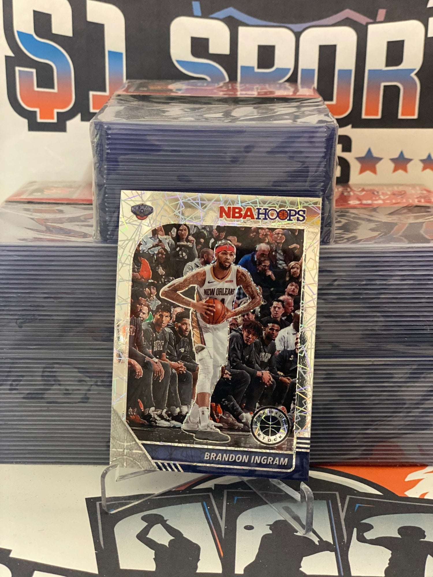 2019 Hoops Premium Stock (Silver Laser Prizm) Brandon Ingram #119