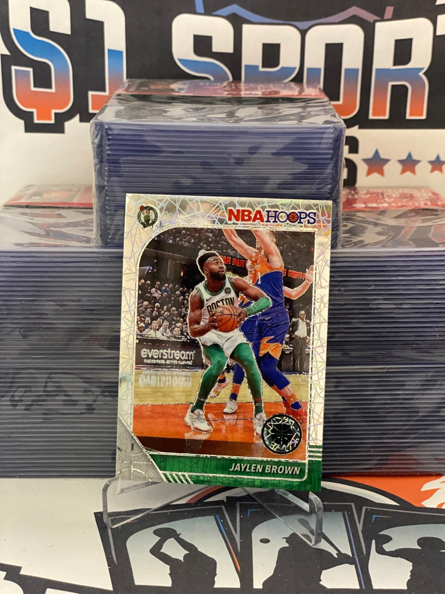 2019 Hoops Premium Stock (Silver Laser Prizm) Jaylen Brown #7