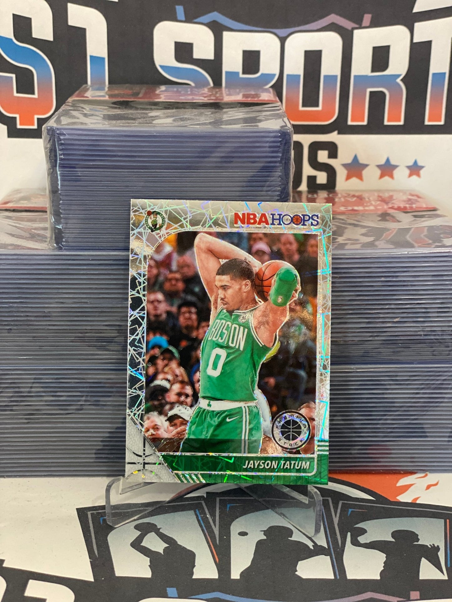 2019 Hoops Premium Stock (Silver Laser Prizm) Jayson Tatum #6