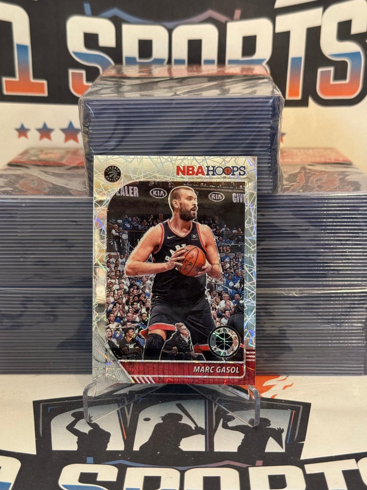 2019 Hoops Premium Stock (Silver Laser Prizm) Marc Gasol #178