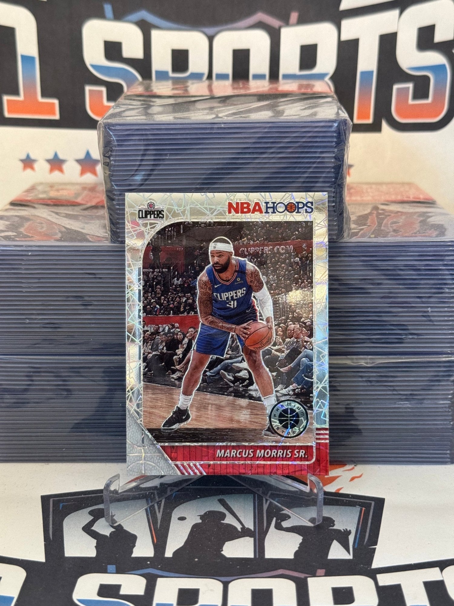 2019 Hoops Premium Stock (Silver Laser Prizm) Marcus Morris Sr. #261