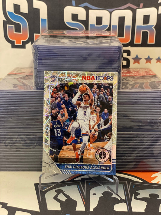 2019 Hoops Premium Stock (Silver Laser Prizm) Shai Gilgeous-Alexander #80