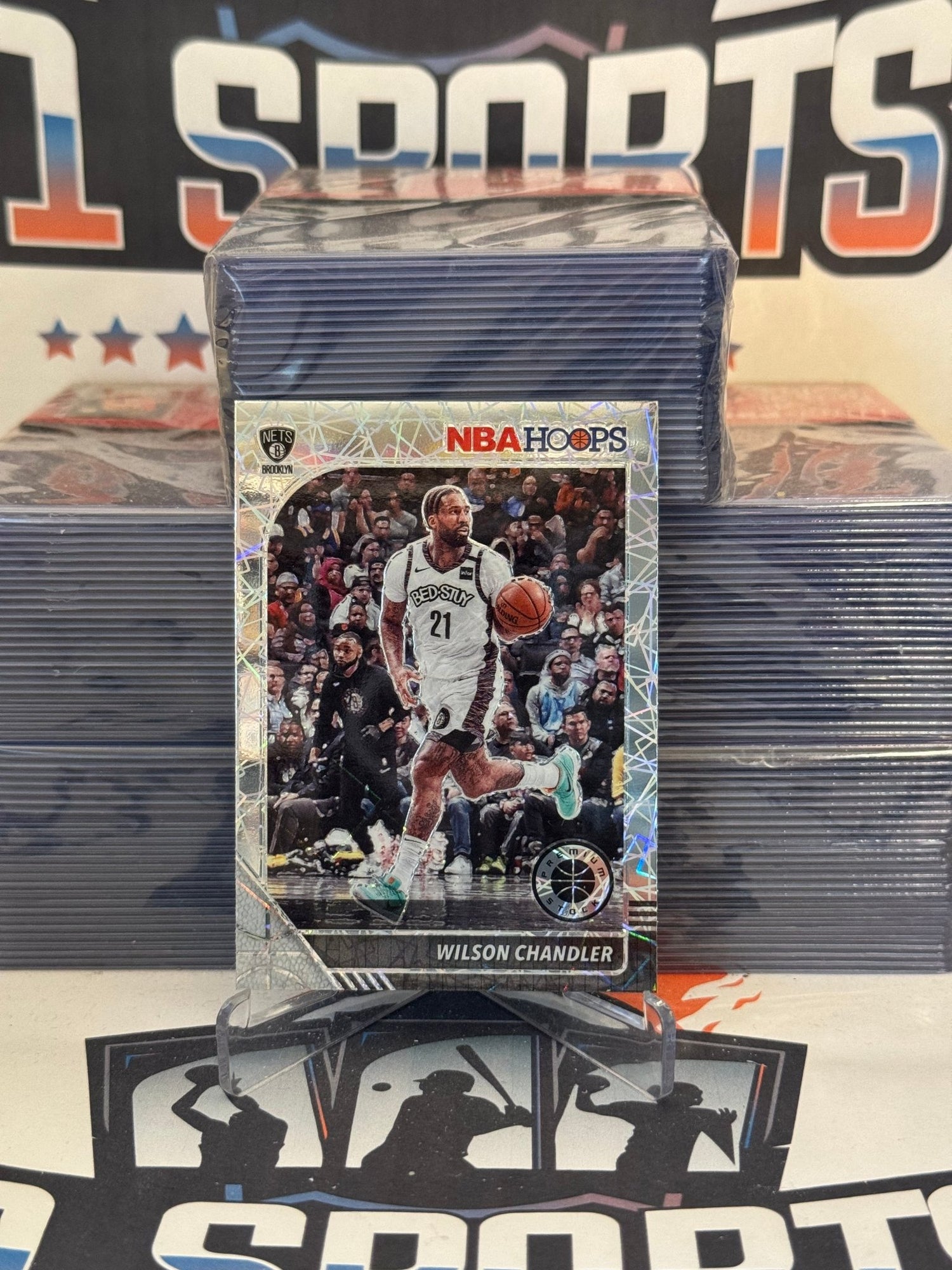 2019 Hoops Premium Stock (Silver Laser Prizm) Wilson Chandler #86