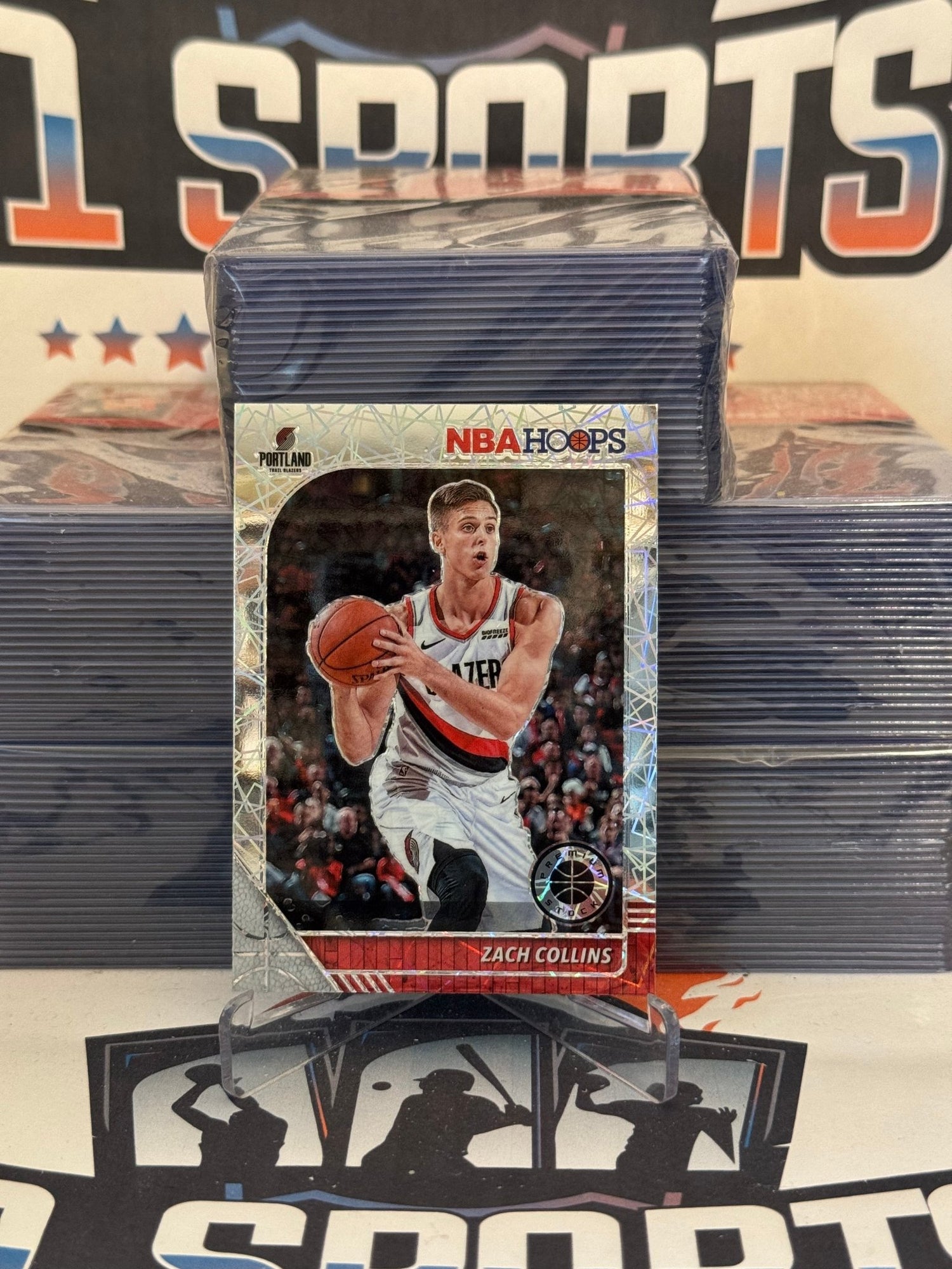 2019 Hoops Premium Stock (Silver Laser Prizm) Zach Collins #159