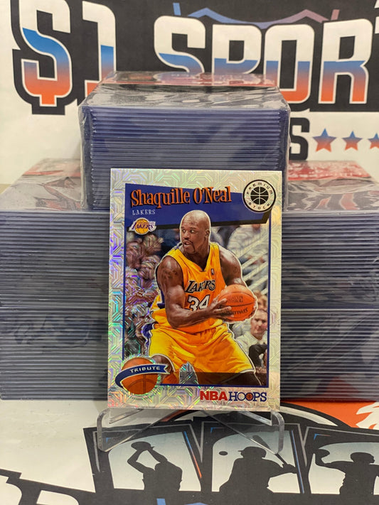 2019 Hoops Premium Stock (Silver Mojo Prizm, Tribute) Shaquille O'Neal #283