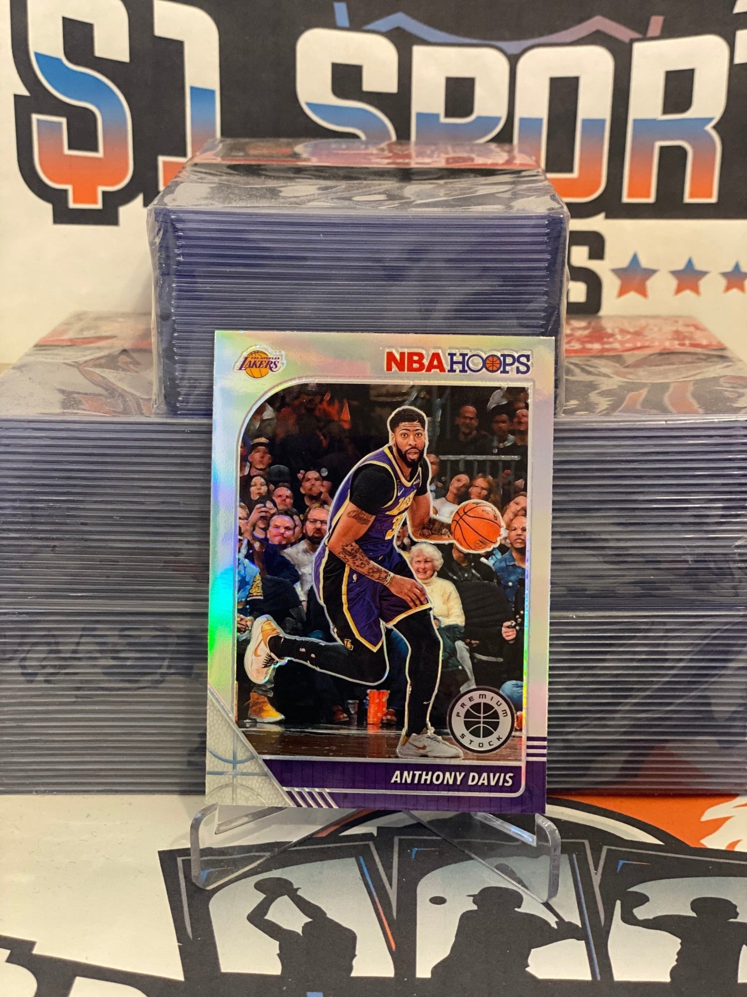 2019 Hoops Premium Stock (Silver Prizm) Anthony Davis #89