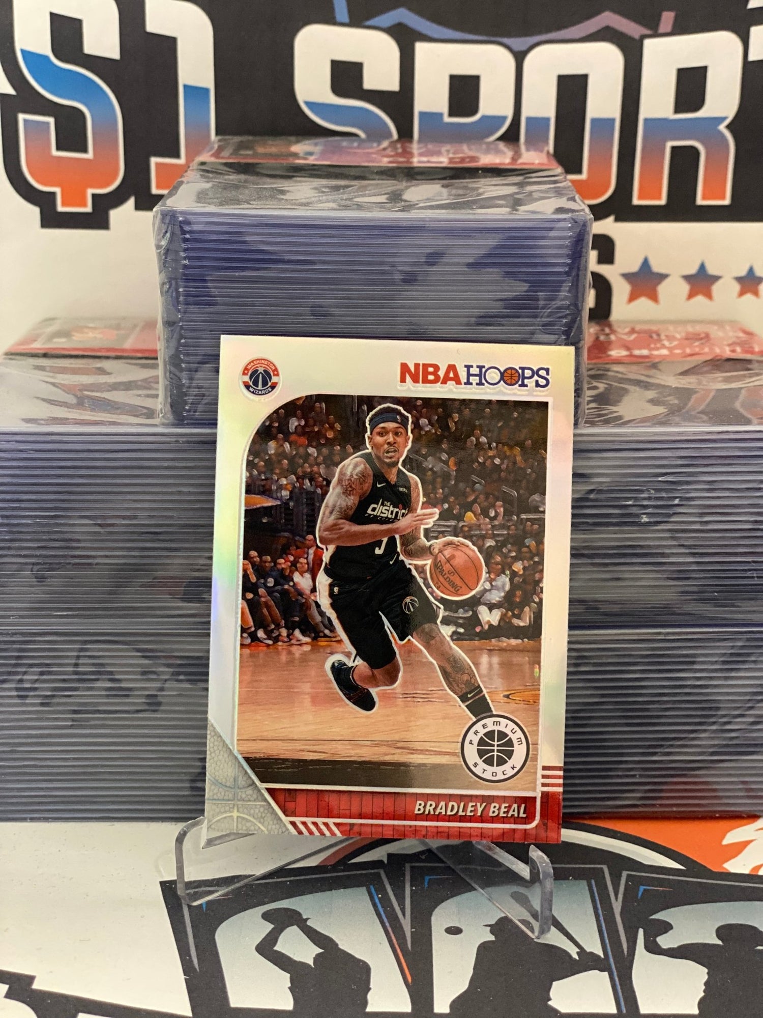 2019 Hoops Premium Stock (Silver Prizm) Bradley Beal #192