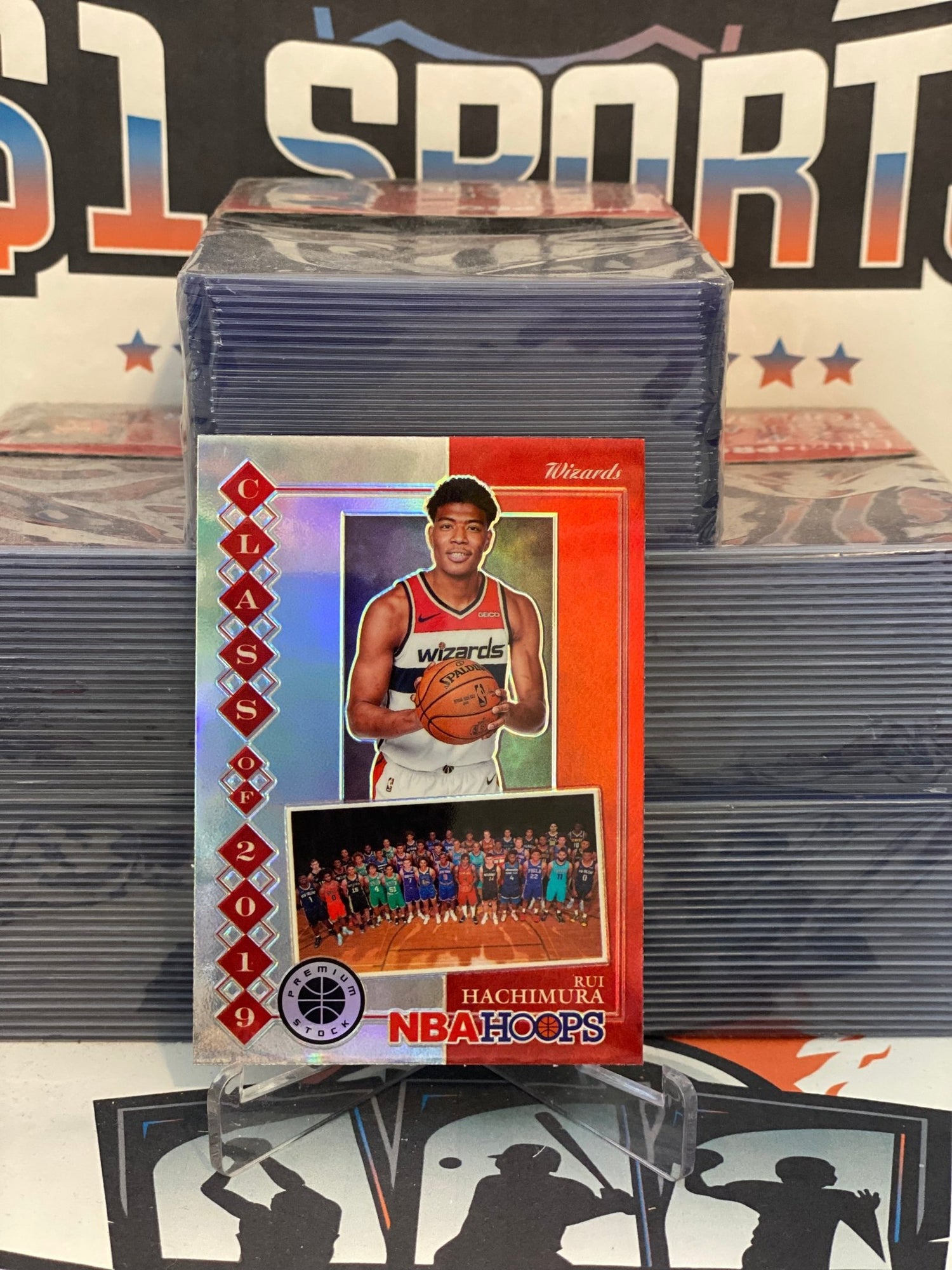 2019 Hoops Premium Stock (Silver Prizm, Class of 2019) Rui Hachimura Rookie #15