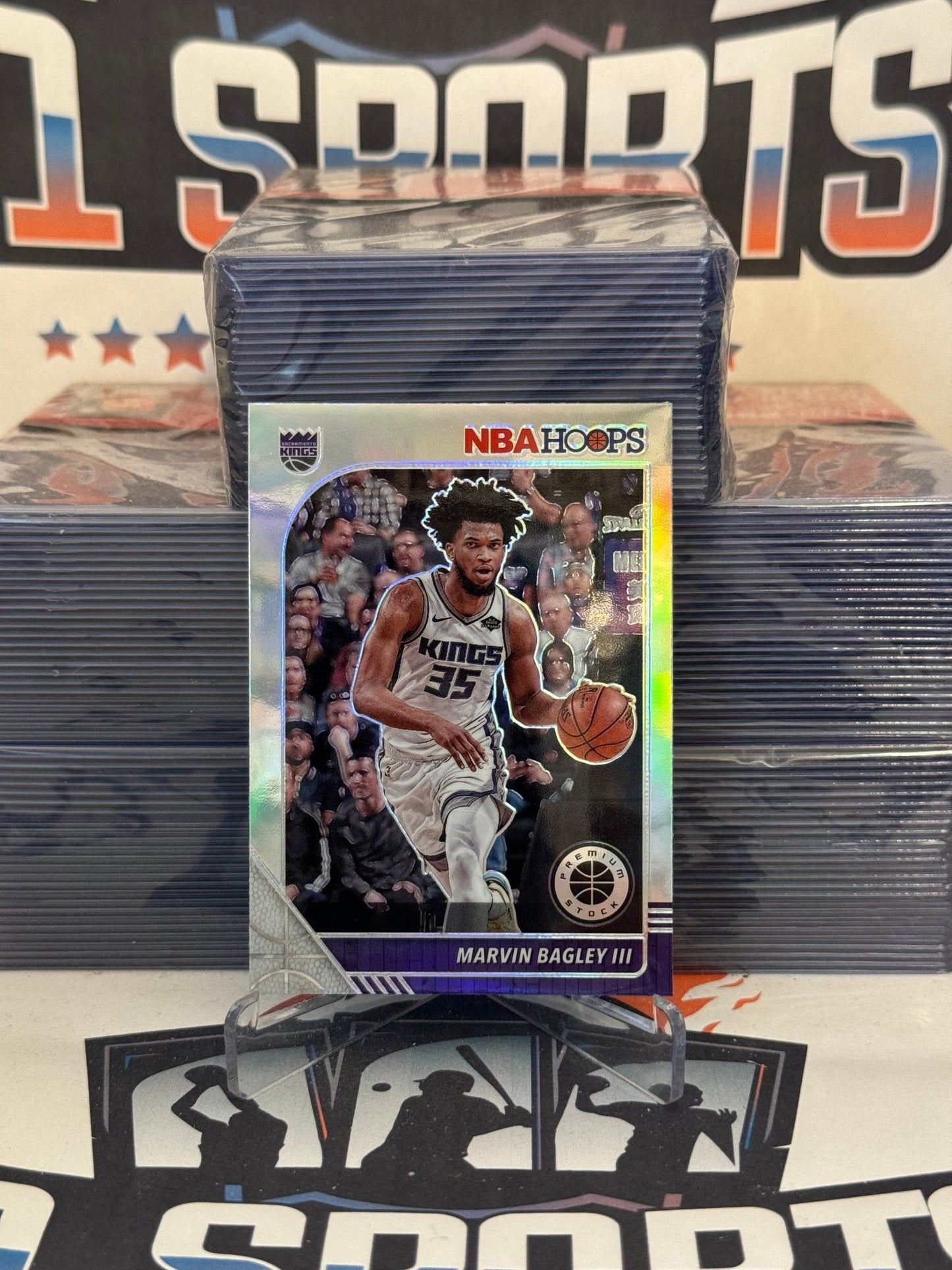 2019 Hoops Premium Stock (Silver Prizm) Marvin Bagley III #166