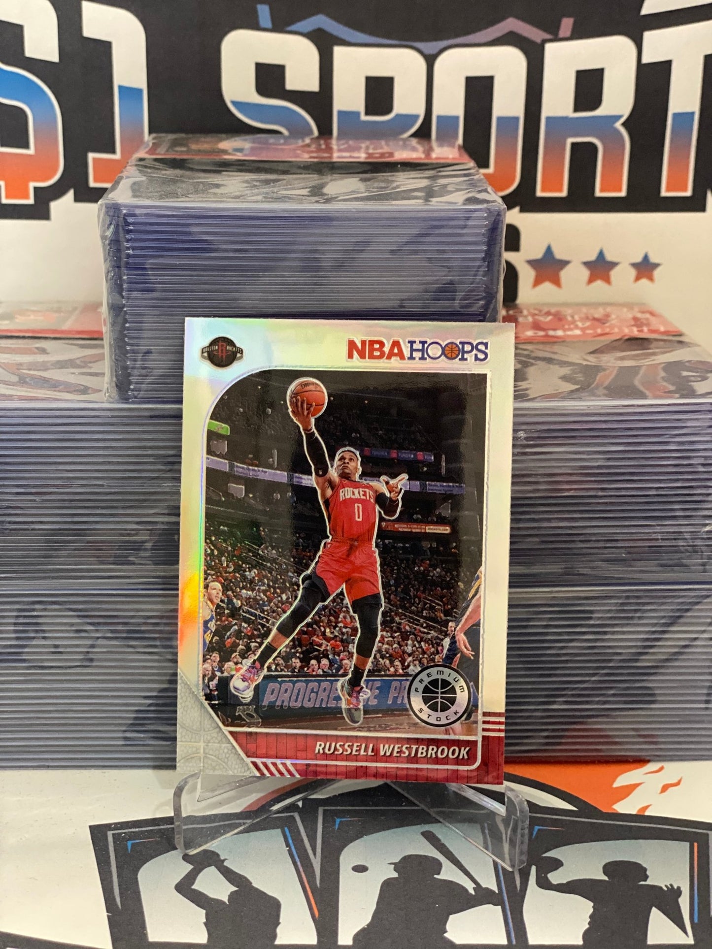 2019 Hoops Premium Stock (Silver Prizm) Russell Westbrook #39