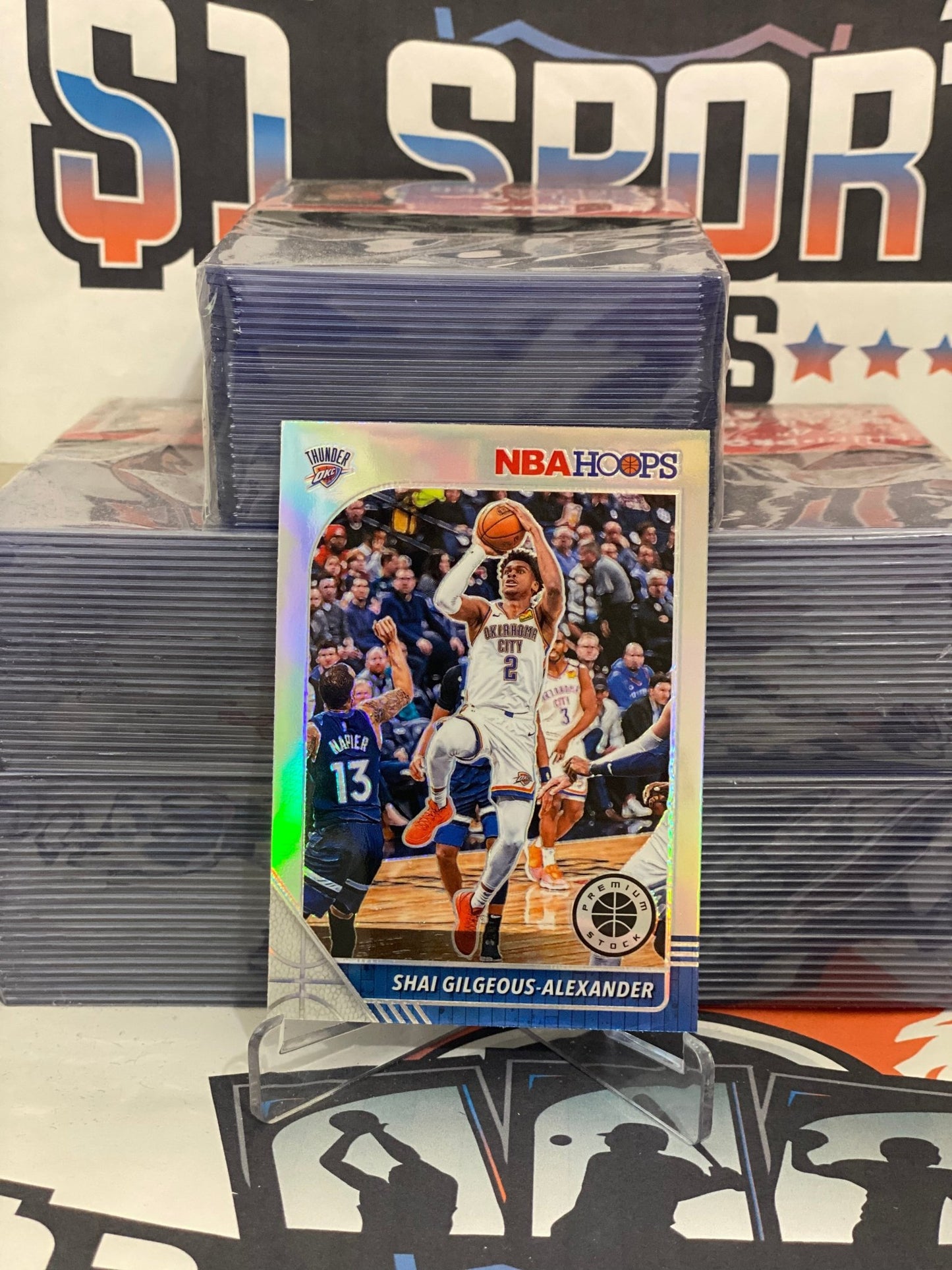 2019 Hoops Premium Stock (Silver Prizm) Shai Gilgeous-Alexander #80