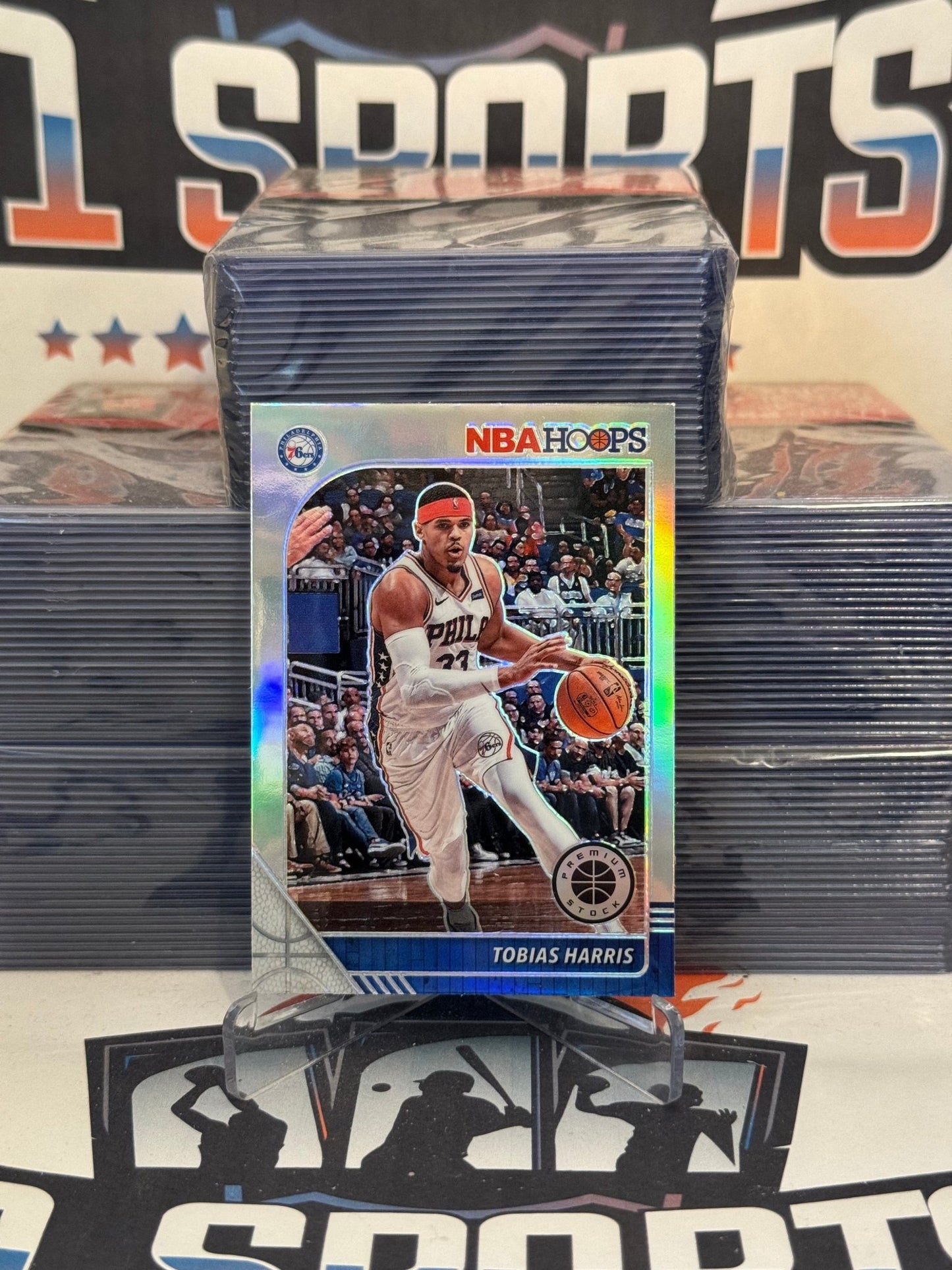 2019 Hoops Premium Stock (Silver Prizm) Tobias Harris #147