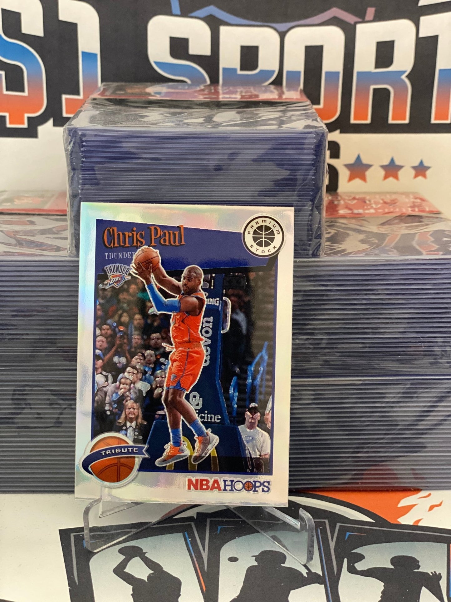 2019 Hoops Premium Stock (Silver Prizm, Tribute) Chris Paul #288