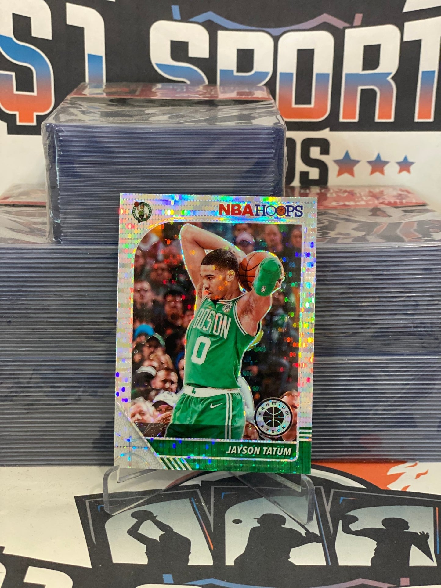 2019 Hoops Premium Stock (Silver Pulsar Prizm) Jayson Tatum #6