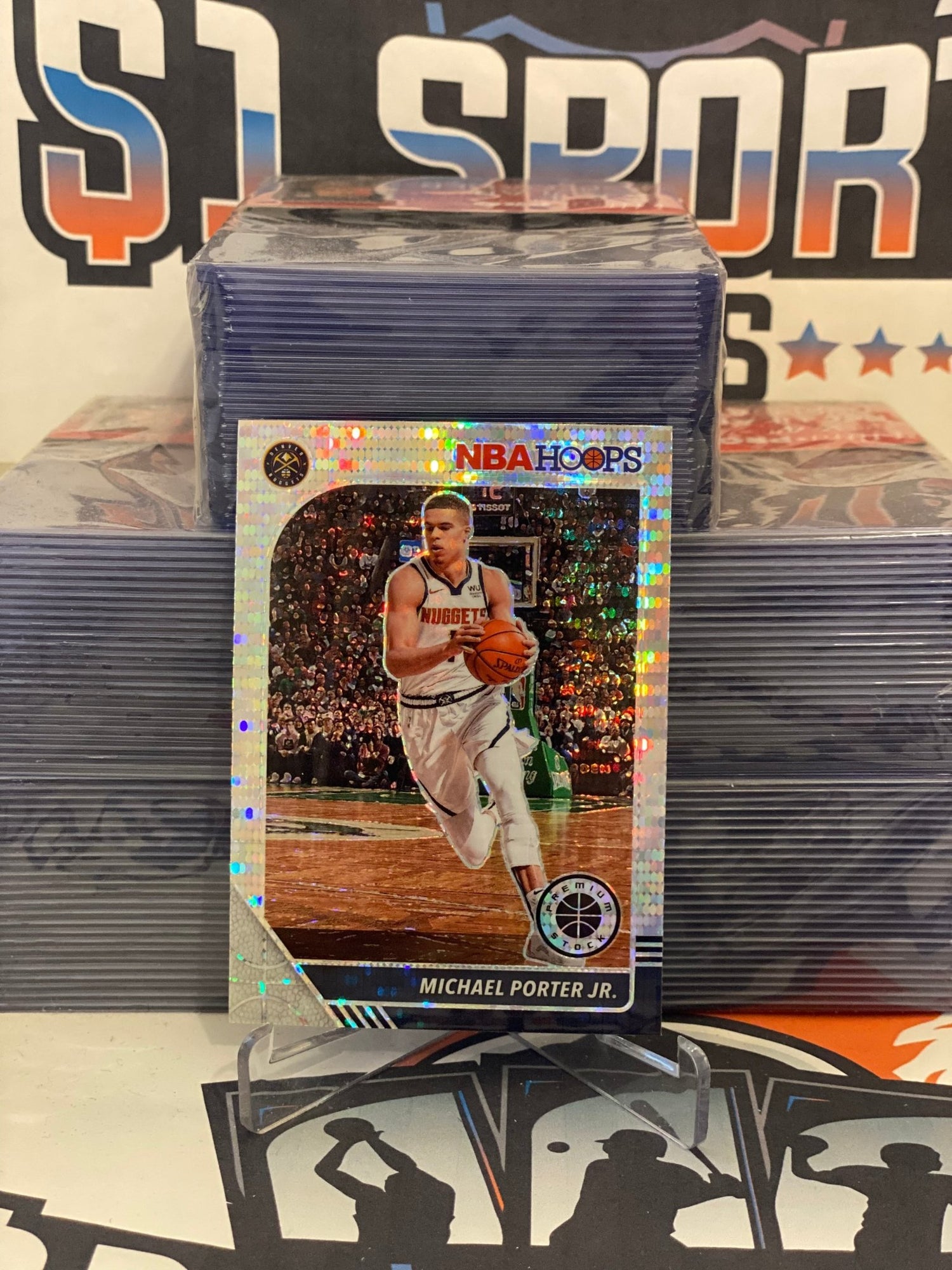 2019 Hoops Premium Stock (Silver Pulsar Prizm) Michael Porter Jr. #51