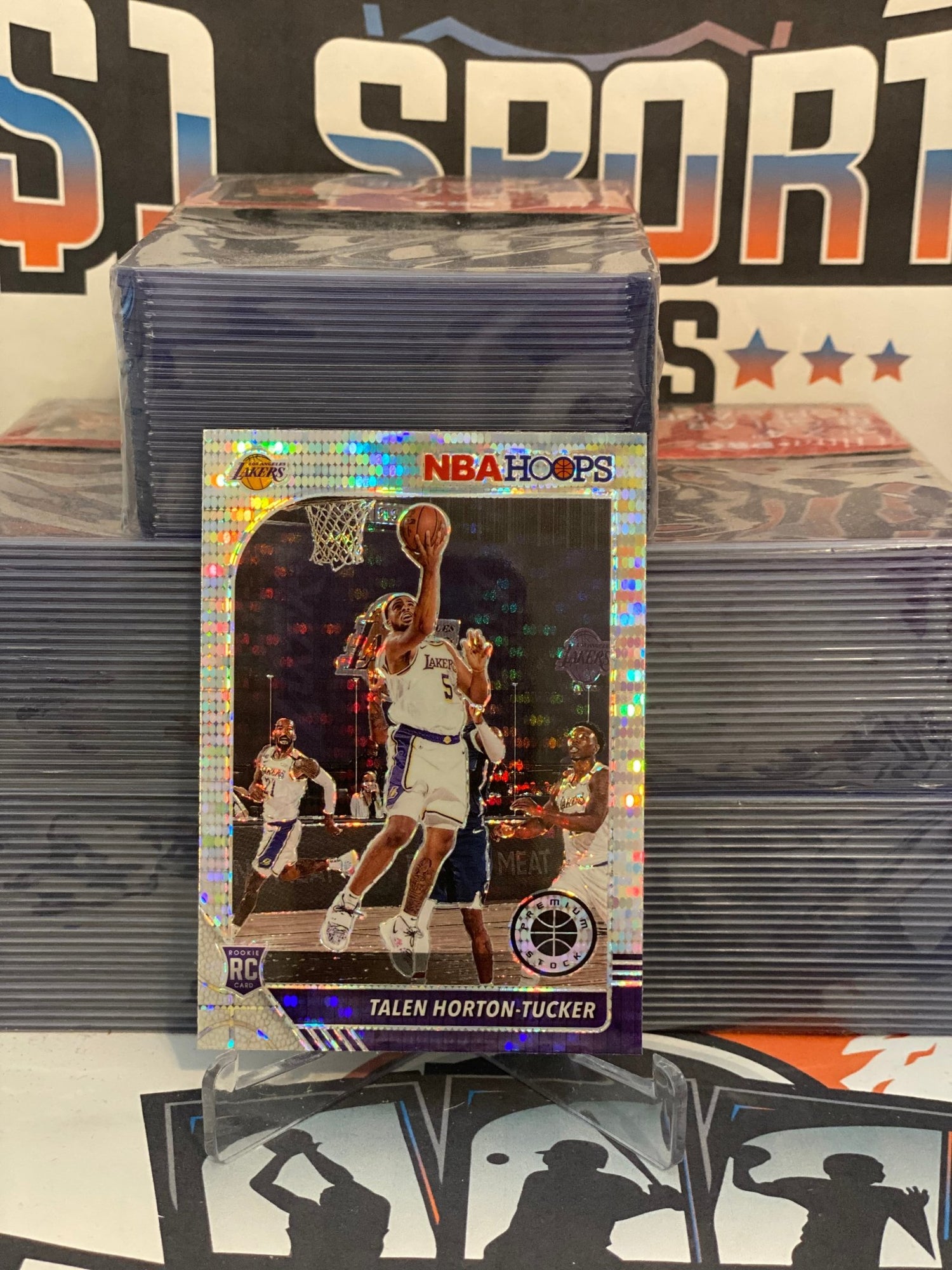 2019 Hoops Premium Stock (Silver Pulsar Prizm) Talen Horton-Tucker Rookie #248