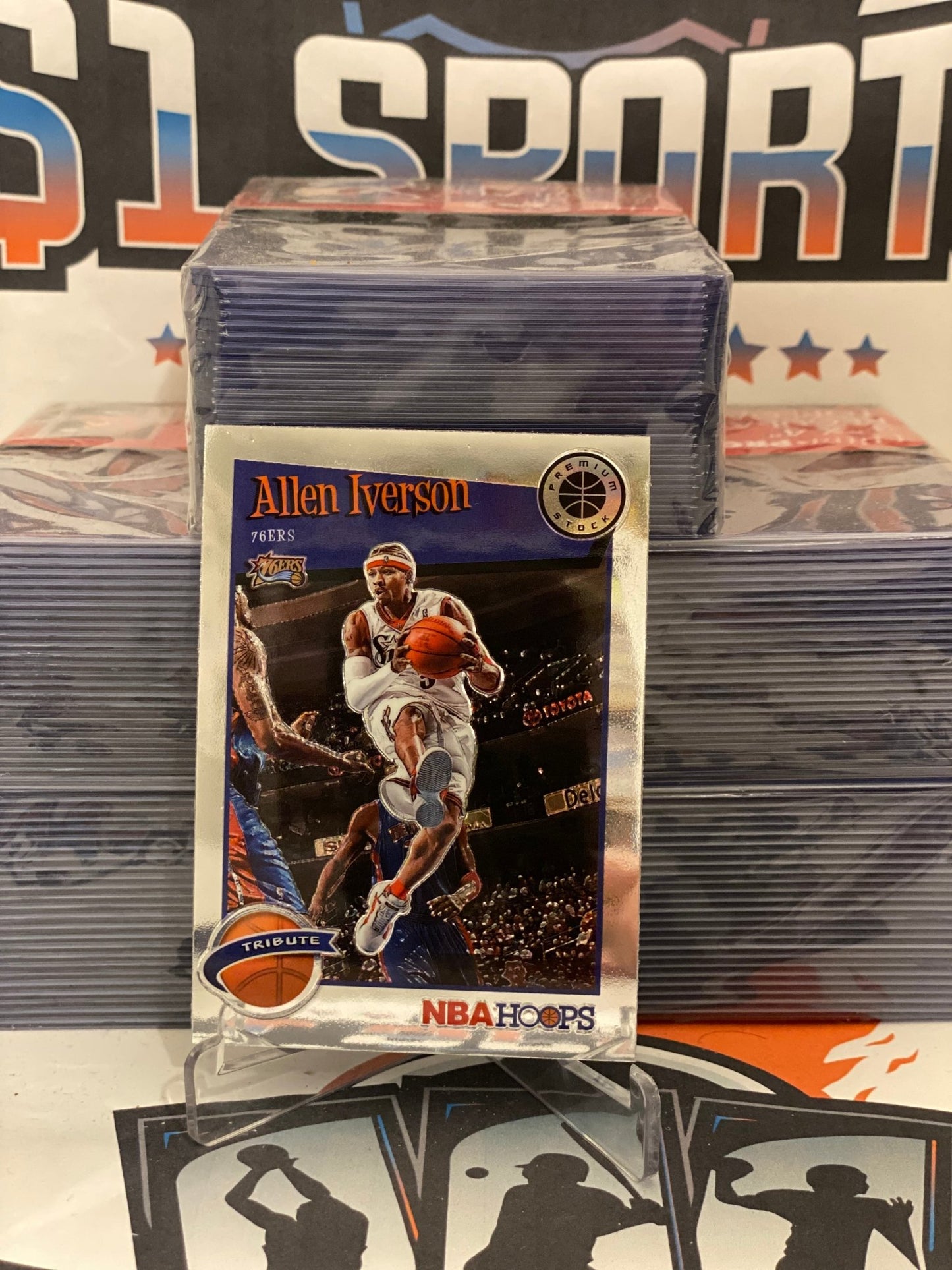 2019 Hoops Premium Stock (Tribute) Allen Iverson #285